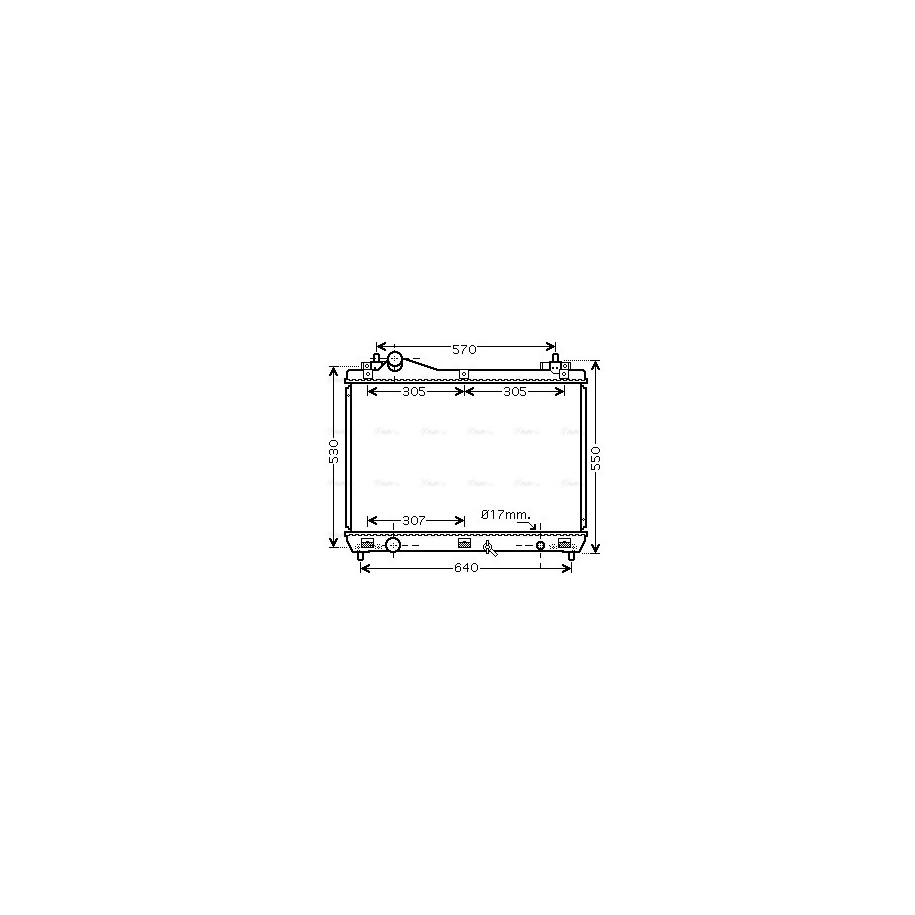 Radiator - Engine Cooling - AVA SZ2100
