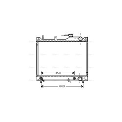 Radiator - Engine Cooling - AVA SZ2101
