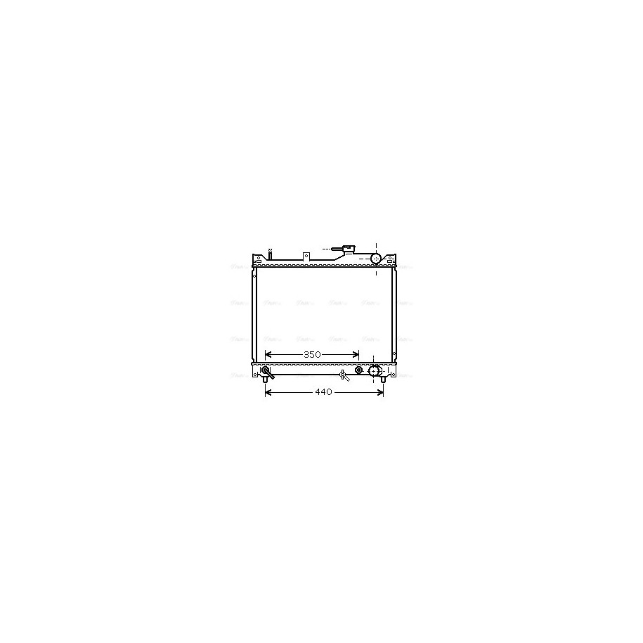 Radiator - Engine Cooling - AVA SZ2101