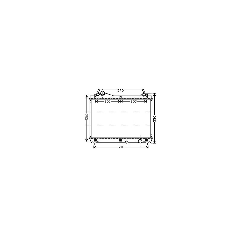 Radiator - Engine Cooling - AVA SZ2103