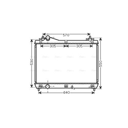 Radiator - Engine Cooling - AVA SZ2104