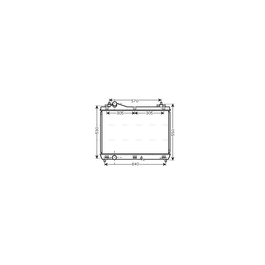 Radiator - Engine Cooling - AVA SZ2104