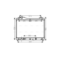 Radiator - Engine Cooling - AVA SZ2105