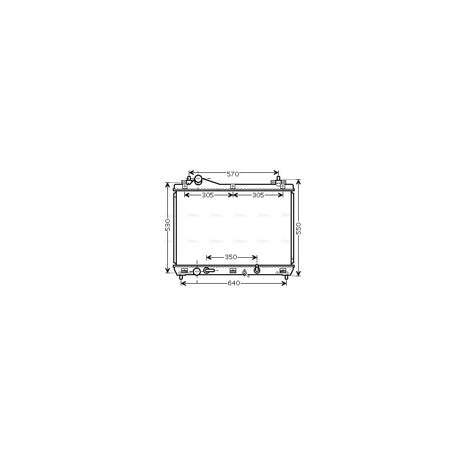 Radiator - Engine Cooling - AVA SZ2105