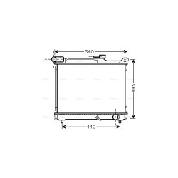 Radiator - Engine Cooling - AVA SZ2106