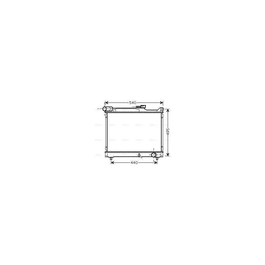 Radiator - Engine Cooling - AVA SZ2106