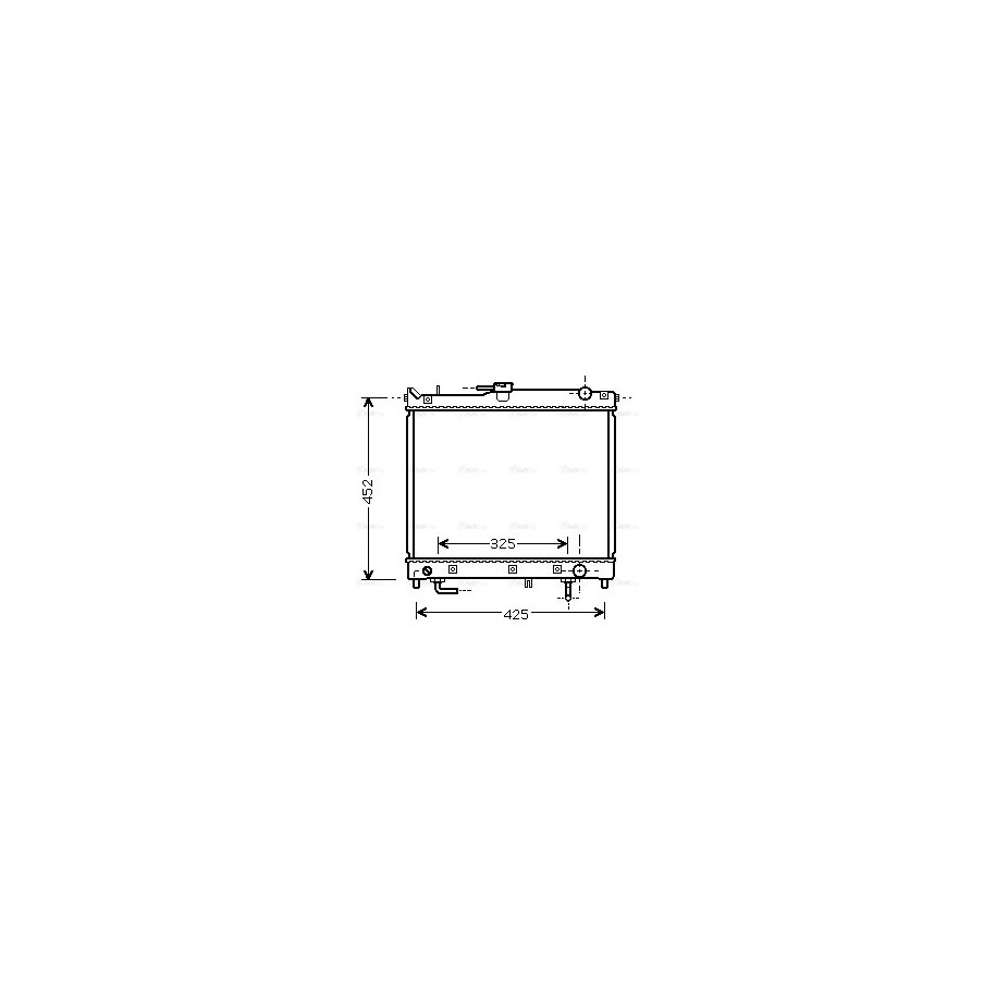 Radiator - Engine Cooling - AVA SZ2109
