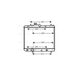 Radiator - Engine Cooling - AVA SZ2111