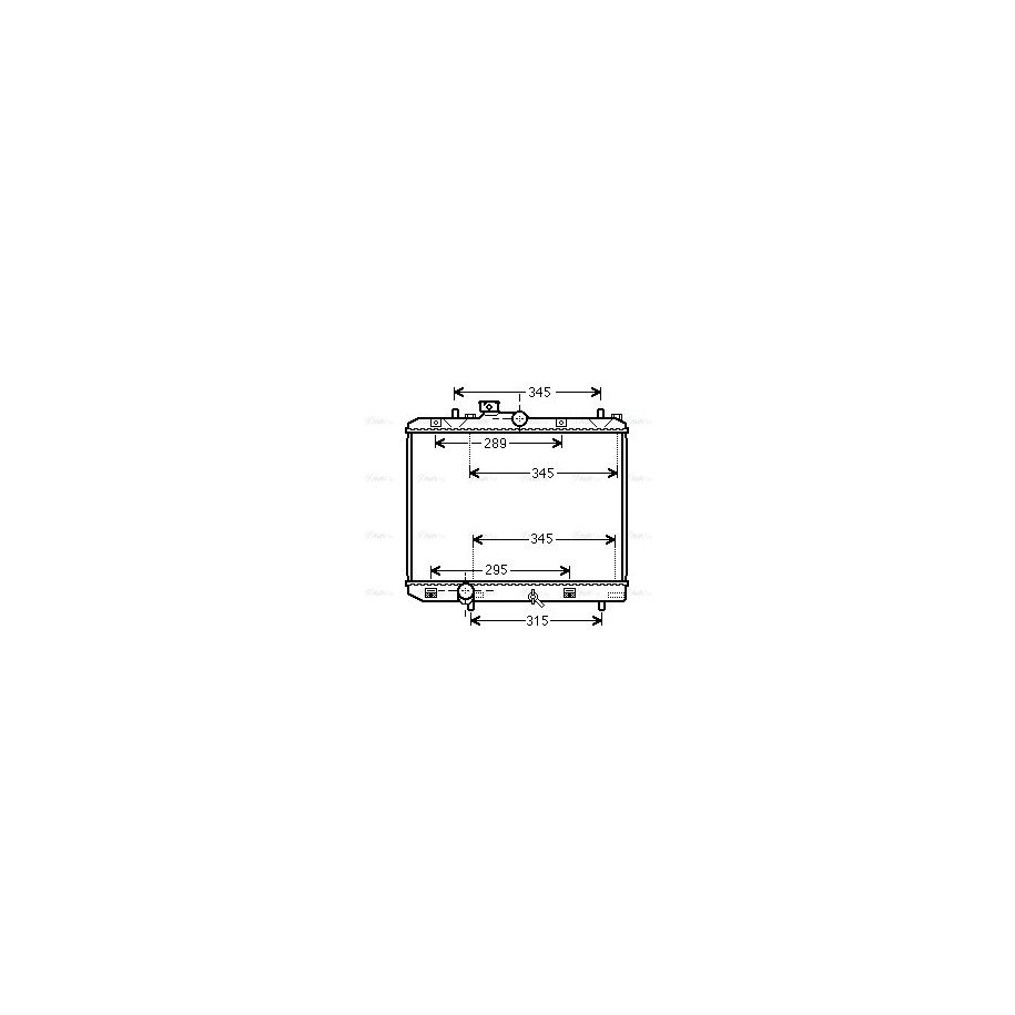 Radiator - Engine Cooling - AVA SZ2111