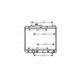 Radiator - Engine Cooling - AVA SZ2112