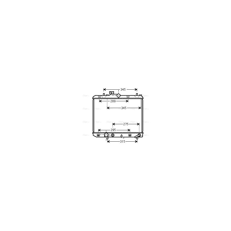 Radiator - Engine Cooling - AVA SZ2112