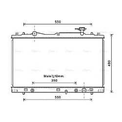 Radiator - Engine Cooling - AVA SZ2126