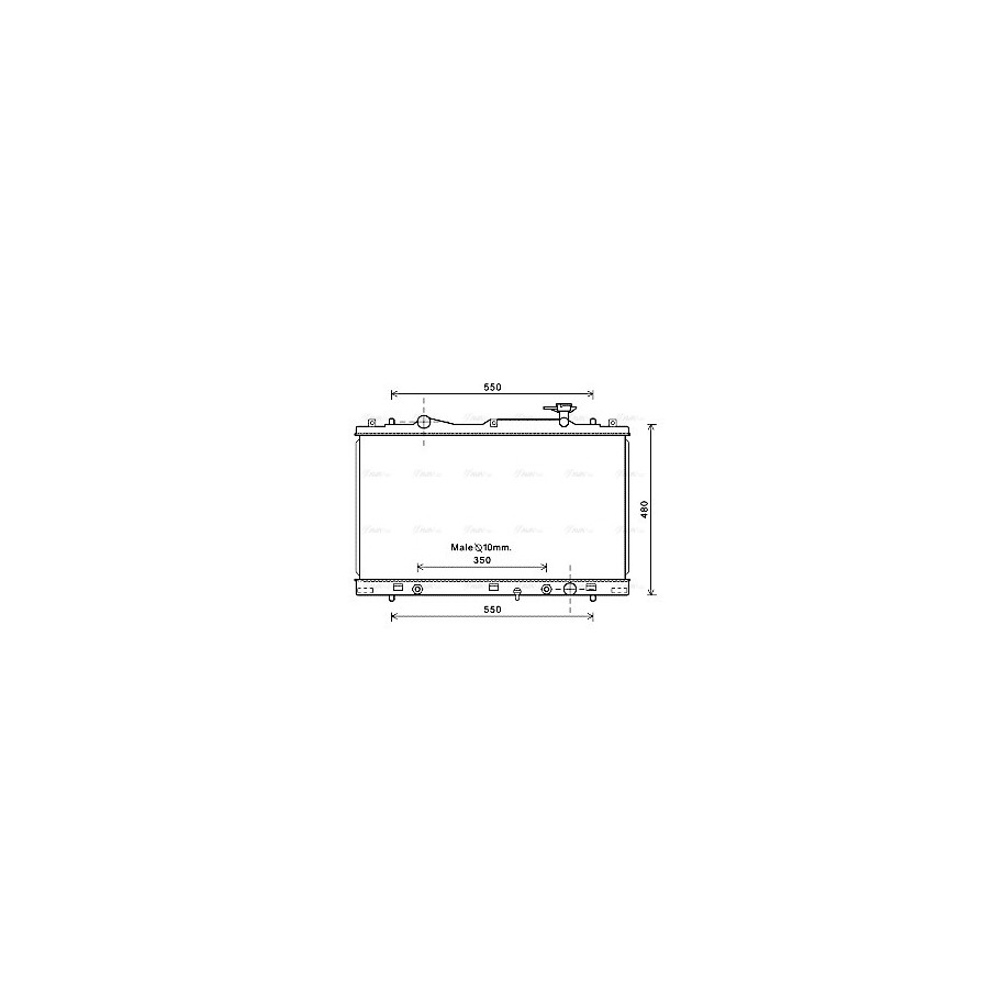 Radiator - Engine Cooling - AVA SZ2126
