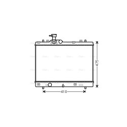 Radiator - Engine Cooling - AVA SZ2137