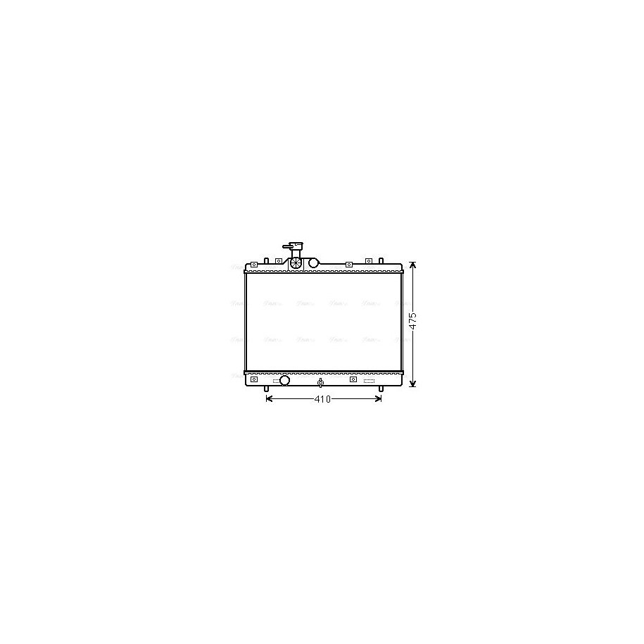Radiator - Engine Cooling - AVA SZ2137