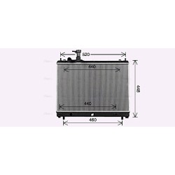 Radiator - Engine Cooling - AVA SZ2161