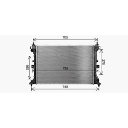 Radiator - Engine Cooling - AVA SZ2166