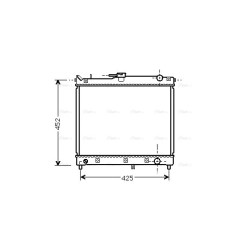 Radiator - Engine Cooling - AVA SZA2055