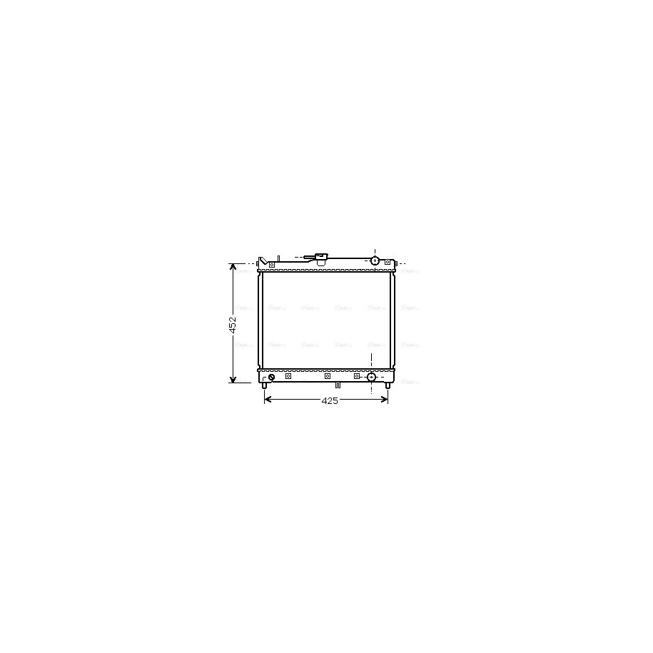 Radiator - Engine Cooling - AVA SZA2055
