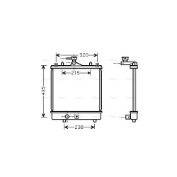 Radiator - Engine Cooling - AVA SZA2061