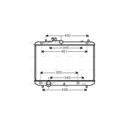 Radiator - Engine Cooling - AVA SZA2083