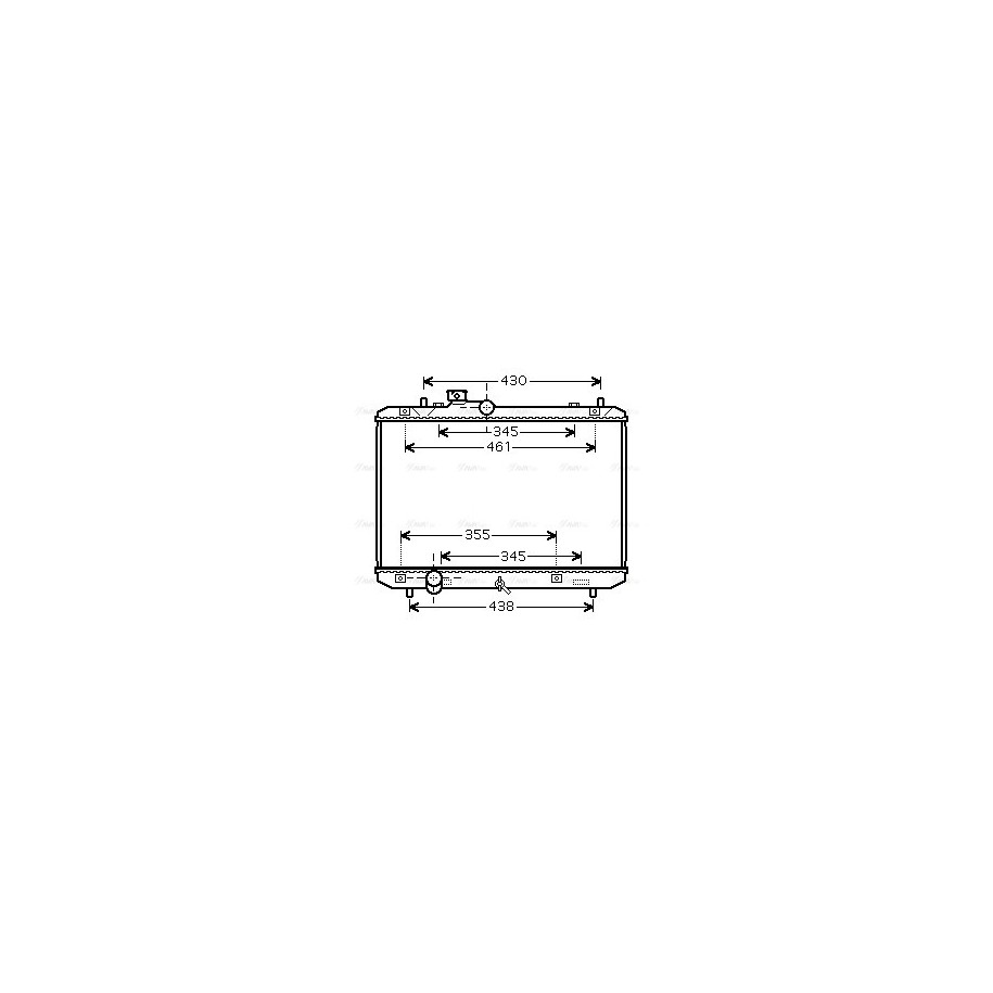 Radiator - Engine Cooling - AVA SZA2083