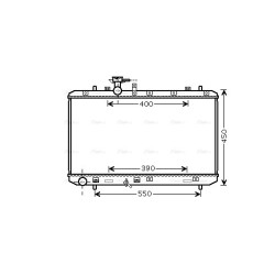 Radiator - Engine Cooling - AVA SZA2084