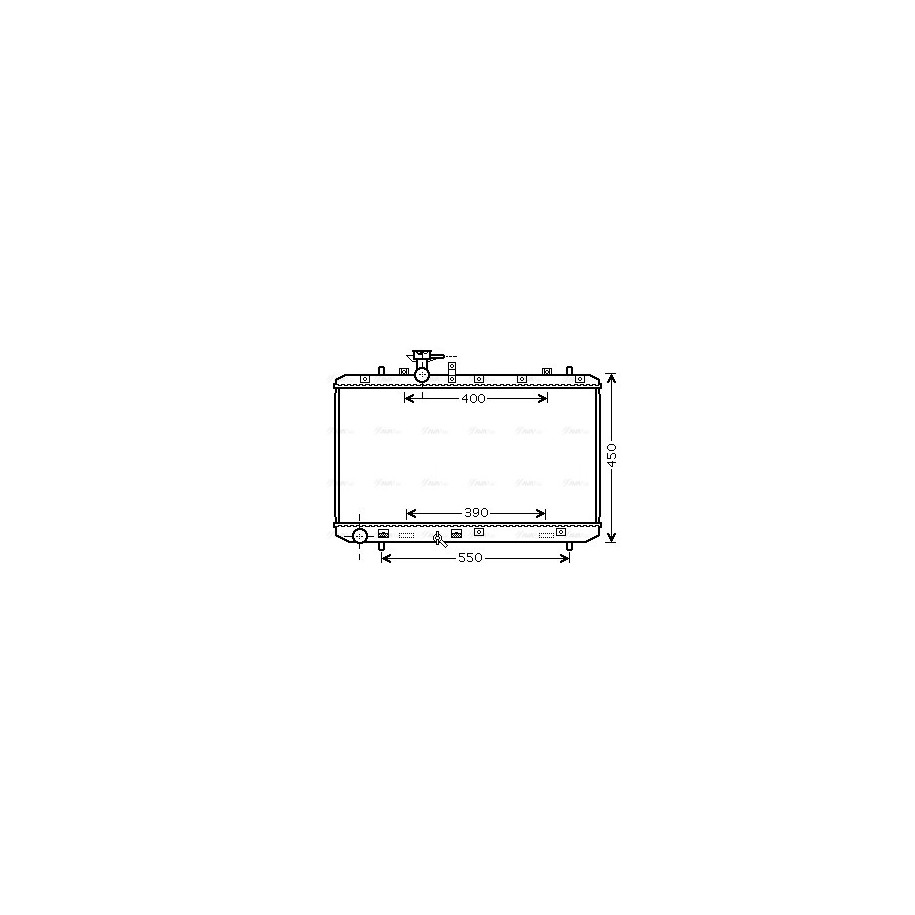 Radiator - Engine Cooling - AVA SZA2084