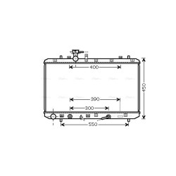 Radiator - Engine Cooling - AVA SZA2085