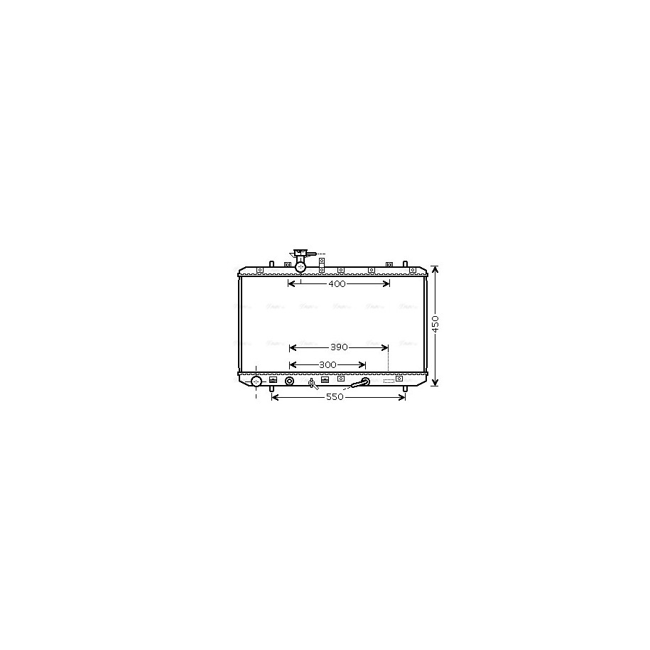 Radiator - Engine Cooling - AVA SZA2085