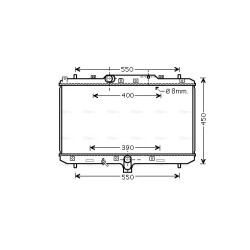 Radiator - Engine Cooling - AVA SZA2086