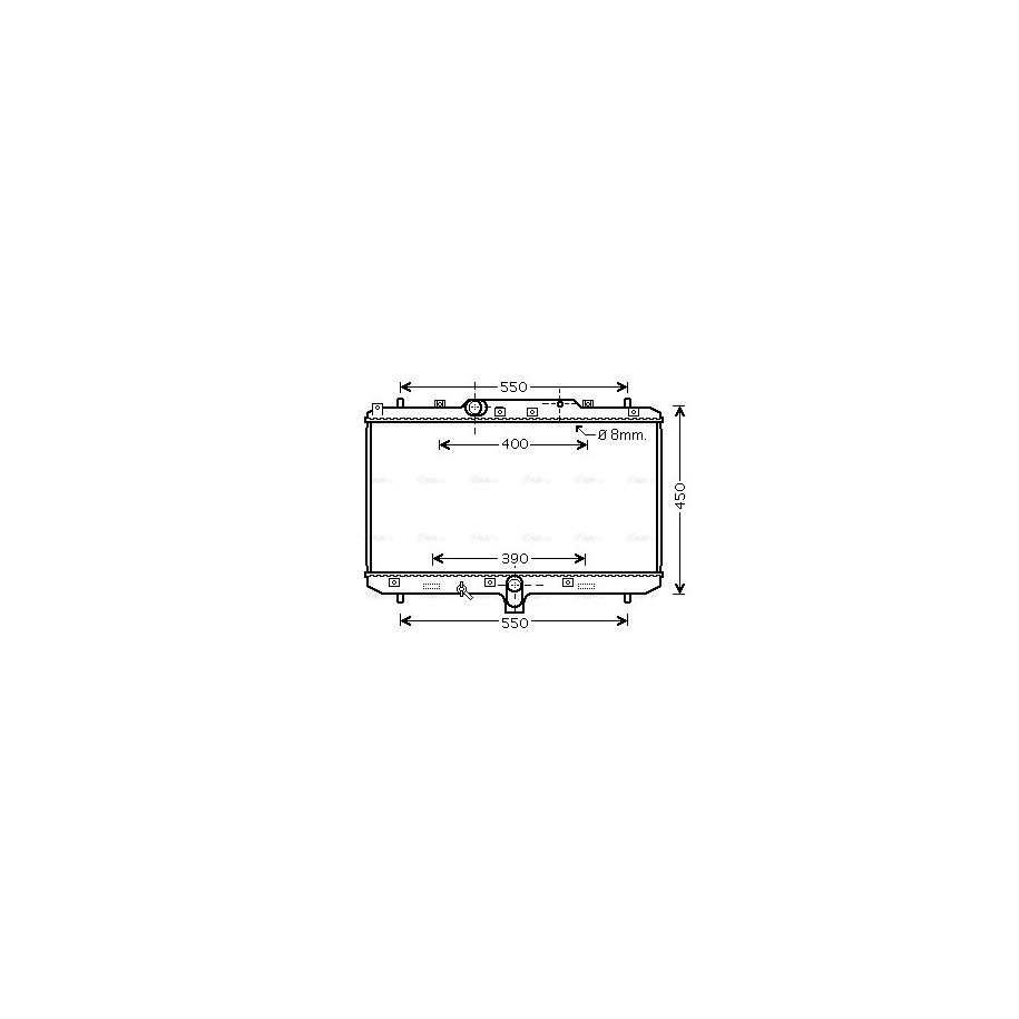Radiator - Engine Cooling - AVA SZA2086