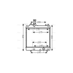 Radiator - Engine Cooling - AVA SZA2113