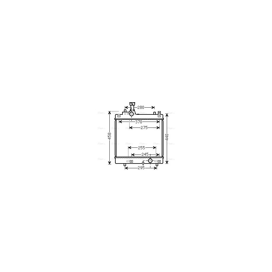 Radiator - Engine Cooling - AVA SZA2113