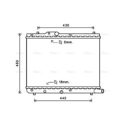Radiator - Engine Cooling - AVA SZA2122