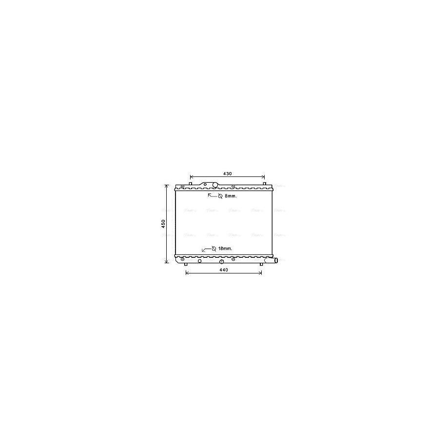 Radiator - Engine Cooling - AVA SZA2122