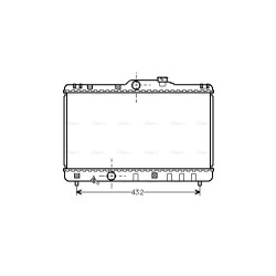 Radiator - Engine Cooling - AVA TO2140