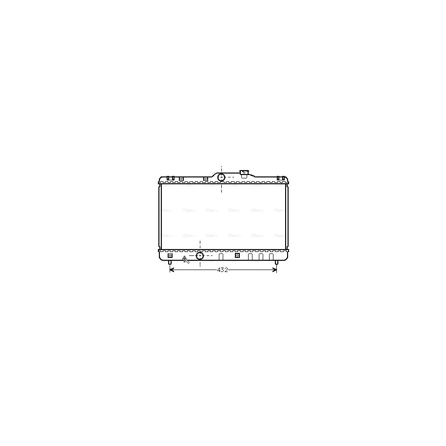 Radiator - Engine Cooling - AVA TO2140