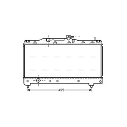 Radiator - Engine Cooling - AVA TO2141
