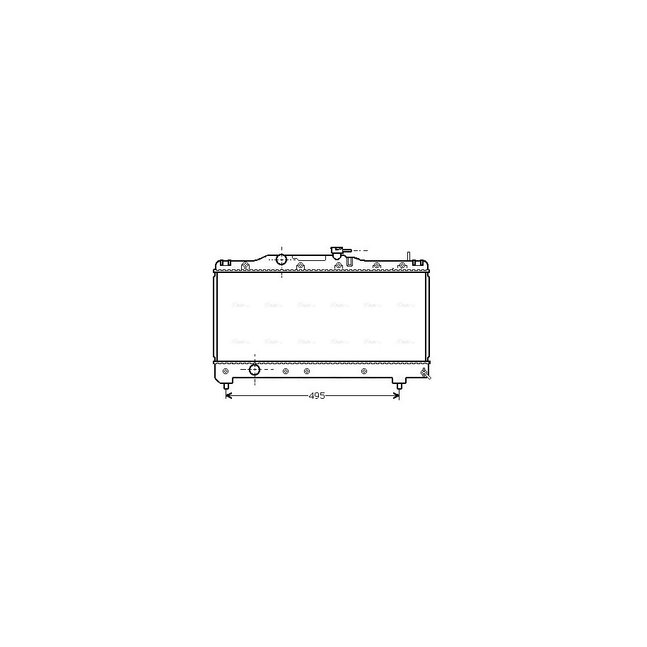 Radiator - Engine Cooling - AVA TO2141