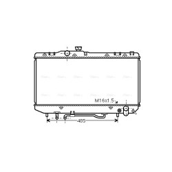 Radiator - Engine Cooling - AVA TO2143