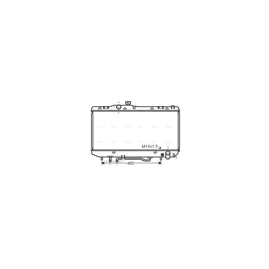 Radiator - Engine Cooling - AVA TO2143