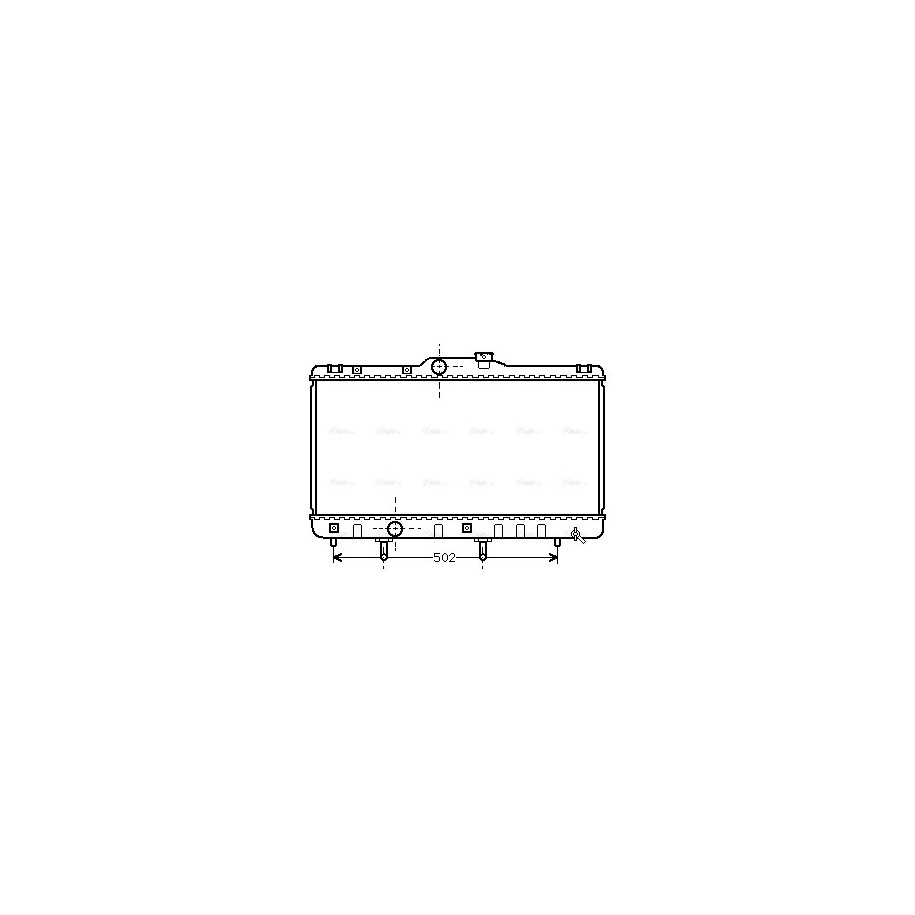 Radiator - Engine Cooling - AVA TO2148