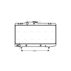 Radiator - Engine Cooling - AVA TO2150