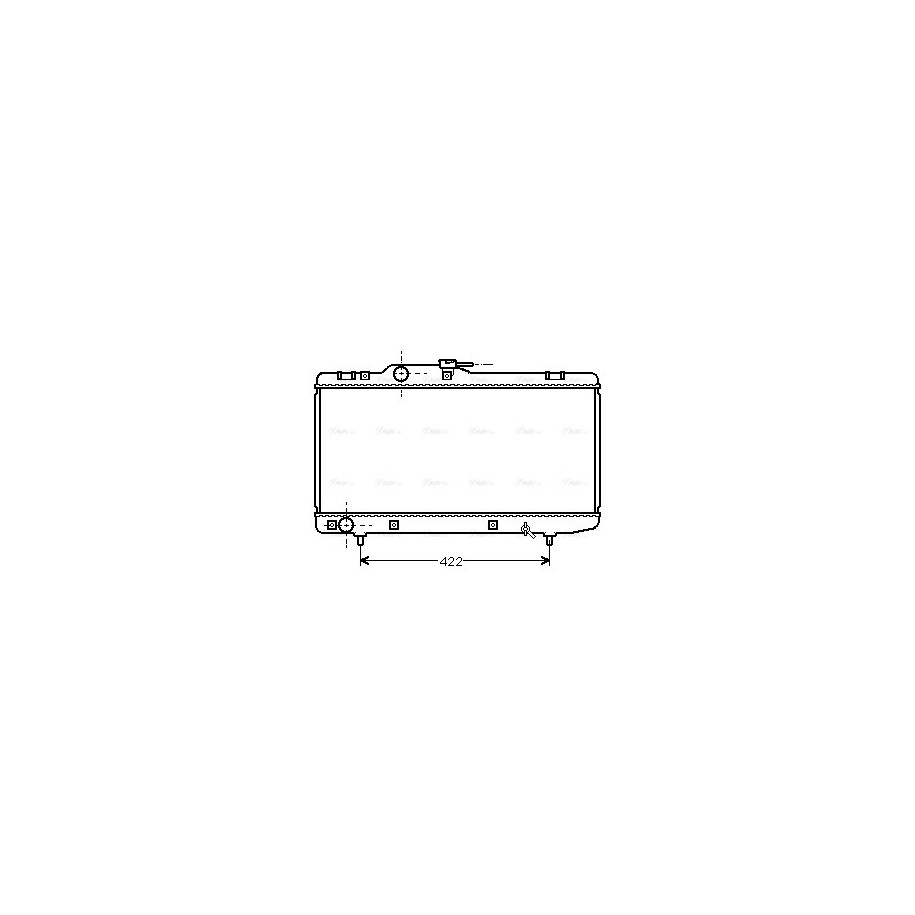Radiator - Engine Cooling - AVA TO2150