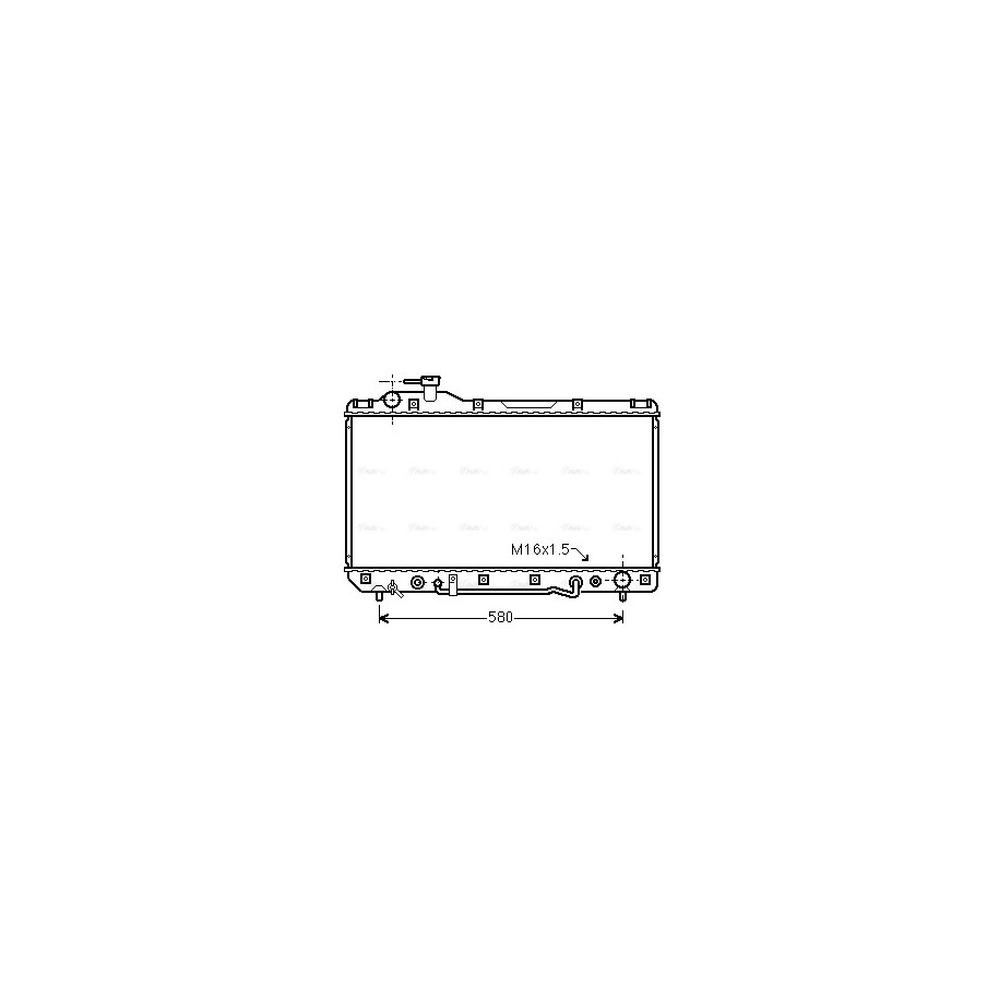 Radiator - Engine Cooling - AVA TO2220