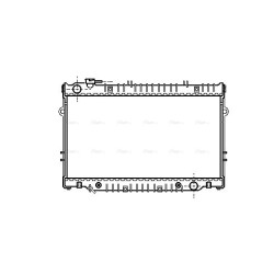 Radiator - Engine Cooling - AVA TO2222