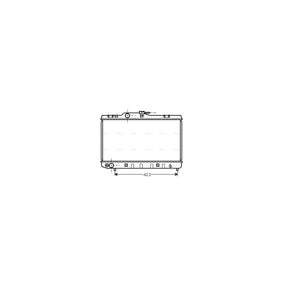 Radiator - Engine Cooling - AVA TO2227