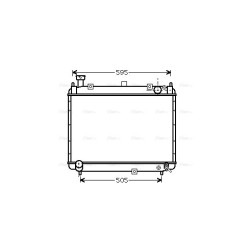 Radiator - Engine Cooling - AVA TO2233