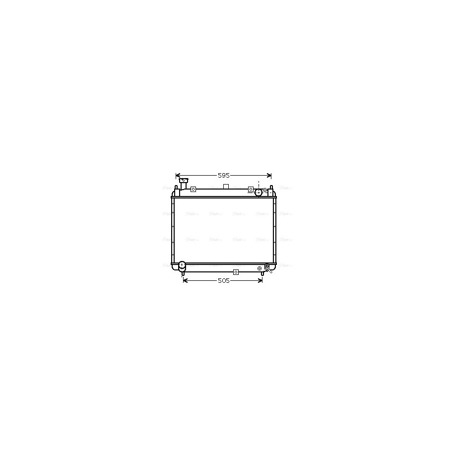 Radiator - Engine Cooling - AVA TO2233